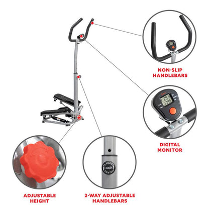 Twist Stair Stepper with LCD Monitor